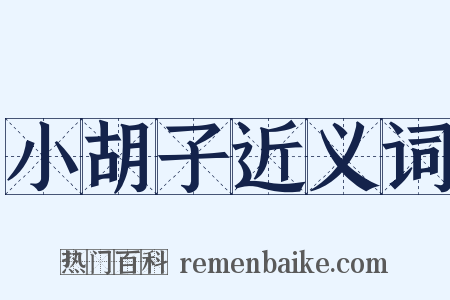 小胡子近义词是什么意思的图片